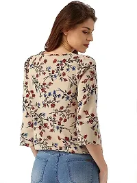 IB STYLES Women's Crepe Printed Solid Multicolor Top/Western Top for Girl's and Women's-thumb1