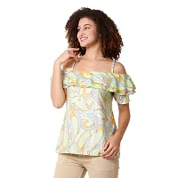 IB STYLES Women's Multicolor Off Shoulder Regular Top-thumb2