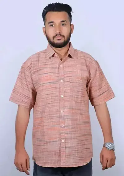 Most Loved Half Sleeves Khadi Casual Shirt For Men