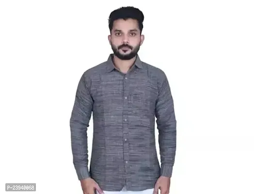 Fancy Cotton Casual Shirt for Mens-thumb0