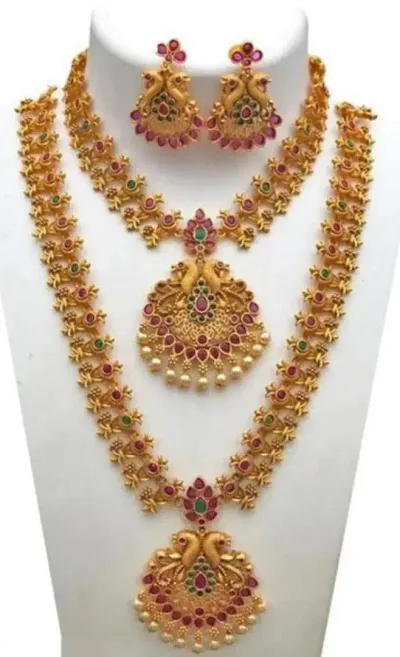 Designer Gold Plated Alloy Jewellery Set