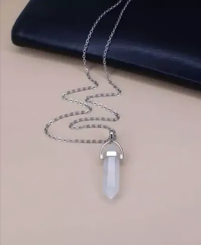 Alluring Plated American Diamond Chain With Pendant For Men