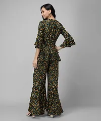 Trendy Green Rayon Floral Print Jumpsuit For Women-thumb1