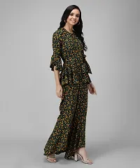 Trendy Green Rayon Floral Print Jumpsuit For Women-thumb3