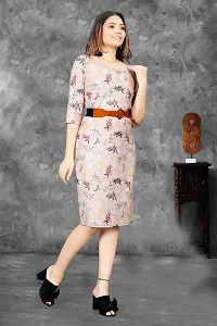 Classic Lycra Printed Dresses for Women-thumb3