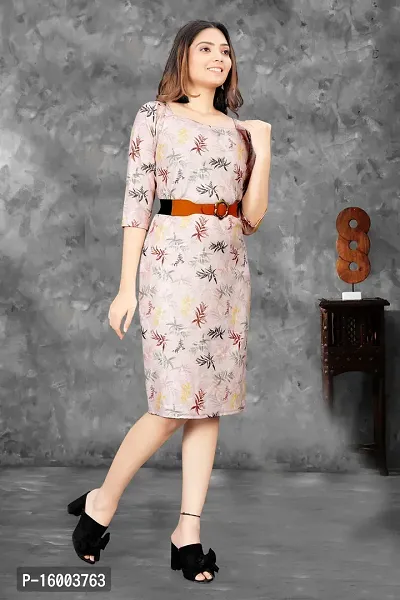 Classic Lycra Printed Dresses for Women-thumb4