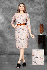 Classic Lycra Printed Dresses for Women-thumb1