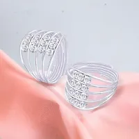 Shimmering Latest Women Toe Rings 116 Pair of 1-thumb1