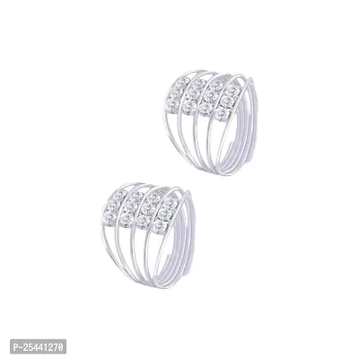 Shimmering Latest Women Toe Rings 116 Pair of 1-thumb0