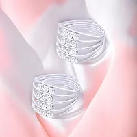 Shimmering Latest Women Toe Rings 116 Pair of 1-thumb2