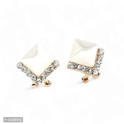 Women Jewellery Crystal Stud Earrings For Women and Girls (1 Pair)__077
