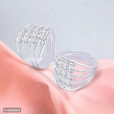 Elegant Toe Rings for Women,  Pair of 1-thumb2