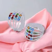 Fashionable Shimmering Latest Women Toe Rings TR058 Pair of 1-thumb1