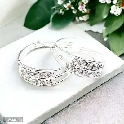 Fashionable Shimmering Latest Women Toe Rings TR040   Pair of 1-thumb2