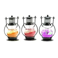 Modern Lantern Hanging Candle/Lalten Gel Filled for Diwali Gift Home Decorati Pack of 3pc-thumb1