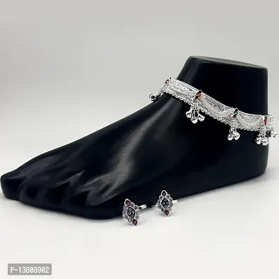 Bridal Women 7 Bell Anklet For Women  Girls (Pair of 1)-thumb3