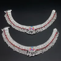 Indian Traditional Heavy Anklet Kashmiri Design Anklet Pajeb For Women and Girls-thumb3