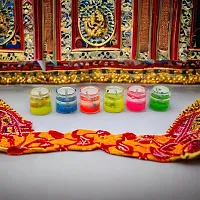 Small glass Gel Candle For Diwali Decoration and Home Decoration | Indoor or Outdoor Gel Candle (Pack of 6)-thumb2