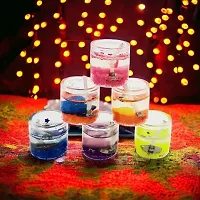 Gel Candles for Diwali Decoration | Home Decoration | Indoor or Outdoor Decorative Glass Gel Candles (Pack of 6)-thumb2