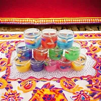 Diwali Special Glass Gel Candles For Decoration | Home Decoration | Indoor or Outdoor Decoration Glass Gel Candles (Pack of 12)-thumb2