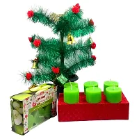 Green Apple Fragrance Votive Candles For Diwali Decoration | Home Decoration | Indoor or Outdoor Decoration (Set of 6)-thumb1