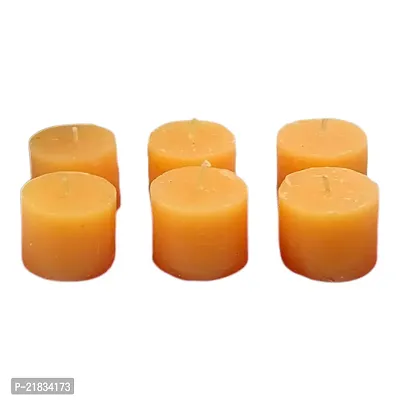 Modern Design Votive Candles in Fragrance of Sandalwood For Diwali Decoration | Home Decoration (Pack of 6)