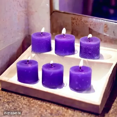 Modern Lavender Fragrance Candles for Diwali Decoration | Home Decoration | Indoor or Outdoor Decoration (Pack of 6)