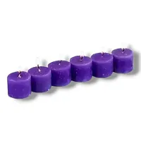 Modern Lavender Fragrance Candles for Diwali Decoration | Home Decoration | Indoor or Outdoor Decoration (Pack of 6)-thumb1