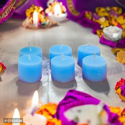Latest Candles in Ocean Breez Fragrance For Home Decor | Diwali Decoration | Indoor or Outdoor Decoration (Set of 6)