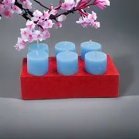 Modern Design Candles in Ocean Breez Fragrance For Diwali Decoration | Home Decoration | Indoor or Outdoor Candles (Set of 6)-thumb2