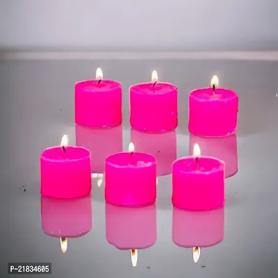 Rose Fragrance Votive Candles For Diwali Decoration | Home Decoration | Indoor or Outdoor Decoration (Set of 6)