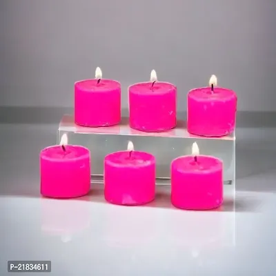 Latest Candles in Rose Fragrance For Diwali Decoration | Home Decoration | Indoor or Outdoor Decoration Set of 6 Candles