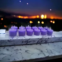 Lavender Fragrance Candles For Diwali Decoration | Home Decoration | Indoor or Outdoor Candles (Set of 12)-thumb1