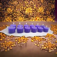 Diwali Candles in Lavender Fragrance For Decoration | Home Decoration | Indoor or Outdoor Decoration (Set of 12)-thumb1