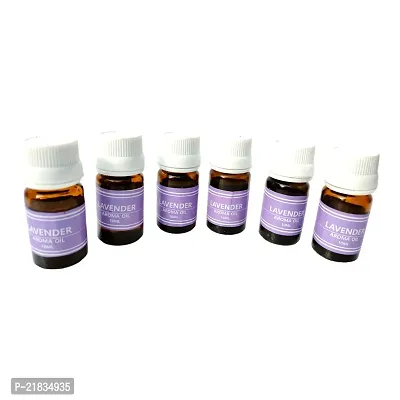 Aroma Diffuser Oil in Lavender Fragrance For Candle | Electric Diffuser (Set of 6 Each 10ml)