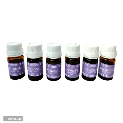 Essential Aroma Oil in Lavender Fragrance For Candle | Electric Diffuser (Set of 6 Each 10ml)-thumb0