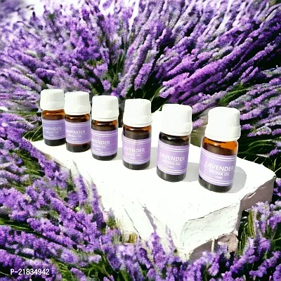 Essential Aroma Oil in Lavender Fragrance For Candle | Electric Diffuser (Set of 6 Each 10ml)-thumb3