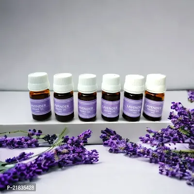 Pack of 6 Lavender Essential Aroma Oil For Diffuser Set | Candle Diffuser | Electric Diffuser (Each 10ml)-thumb2