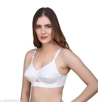 Latest Cotton Non Padded Wirefree Bra (Pack of 3)-thumb3