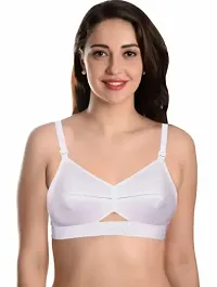 Stylish Cotton Solid Bra for Women, Combo-thumb1