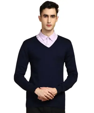 ZAKOD Men's V-Neck Comfortable Winter wear Full Sleeve Sweater for Men