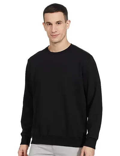 Mens Regular Fit Full Sleeve Round Neck Sweatshirt