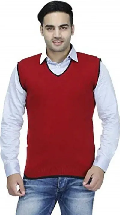 ZAKOD Latest Collection Men's Sleeveless Wool Designer Sweater for Men for Winters wear,Available Sizes M=38,L=40,XL=42