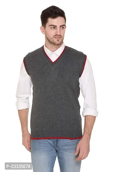 Mens Regular Fit sleeveles Sweater-thumb0