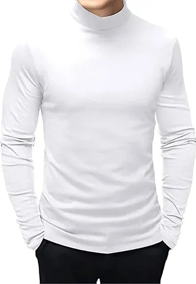 Men's Regular Fit Full Sleeve High Neck Sweater