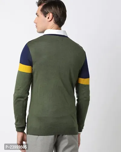 Men's Regular Fit Full Sleeve multi color  Sweater for men-thumb2
