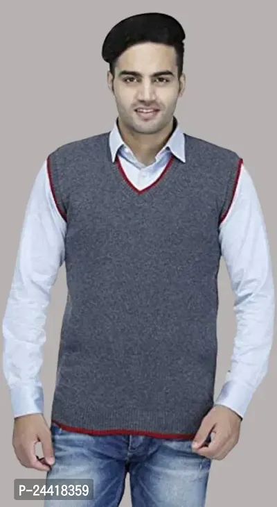 Classic Wool Solid Sweaters for Men-thumb0