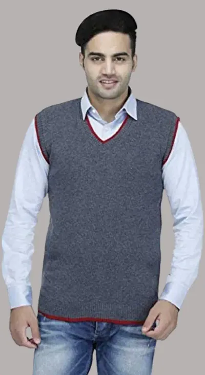 ZAKOD Latest Collection Sleeveless Wool Designer Sweater for Men for Winters wear,Available Sizes M=38,L=40,XL=42