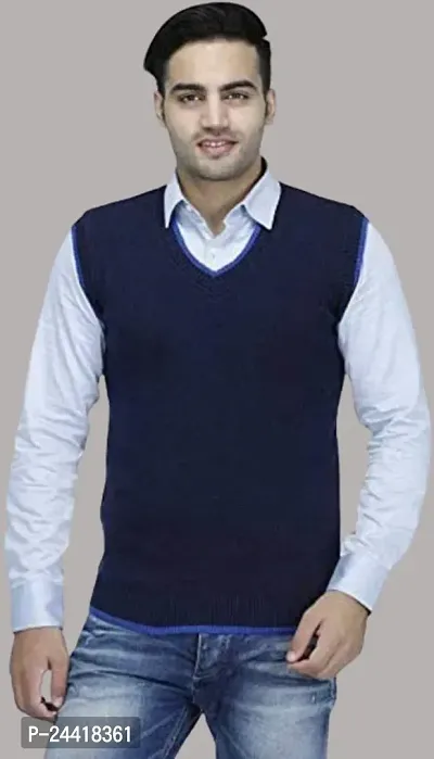 Classic Wool Solid Sweaters for Men