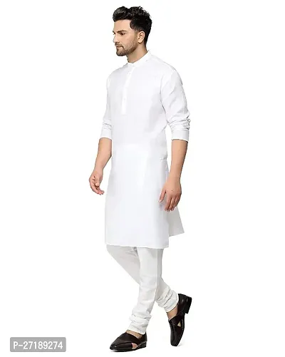 Mens Regular Fit Full Sleeve Cotton Summer wear Knee Length Kurta-thumb2